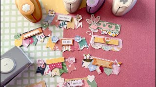 DIY Paper Bunting Embellishments  Use Those Paper Scraps amp PunchesBeginner Project  HOW TO [upl. by Alexandro]