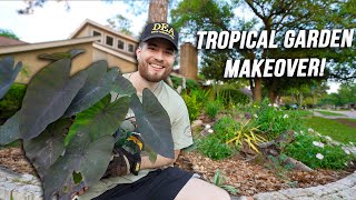 Tropical Garden Makeover using Native Plants amp Exotics Zone 9 Houston Texas [upl. by Torrance5]