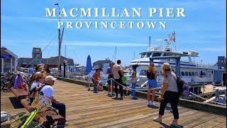 Provincetowns MacMillan Pier PTOWN Massachusetts  4K Scenic Walking Tour with Binaural 🎧 [upl. by Eiral]