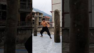 HOW IS KUNG FU Qis ACTUAL COMBAT KUNGFU PUNCHING BAG kungfu workout martialarts [upl. by Hgielar]