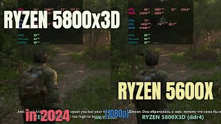 Ryzen 5600X vs Ryzen 5800x3d in 2024 [upl. by Zimmerman]