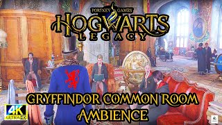 quotEnchanting Nights at Hogwarts Gryffindor Common Room Ambience 🦁✨  Hogwarts Legacy ASMRquot [upl. by Tuesday]