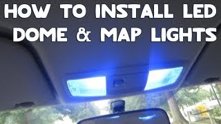 How To Install LED Dome amp Map Lights In Your Car 2019 [upl. by Jaquiss]