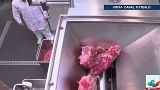 Muere mujer devorada por una moledora industrial de carne en EU [upl. by Anilat]