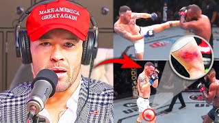 Colby Covington RECAPS UFC 296 Says he Broke Foot in First 30 Seconds vs Leon Edwards [upl. by Streetman338]