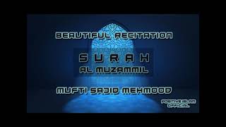 BEAUTIFUL RECITATION OF SURAH AL MUZAMMIL QURAN [upl. by Tavis947]