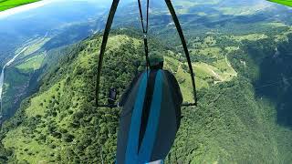 Hang glider Tuck and in air collapse Tolmin Slovenia [upl. by Golter]