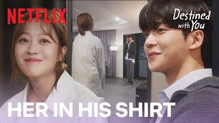 Rowoon is pleasantly surprised by Cho Boah in his shirt  Destined With You Ep 15 ENG SUB [upl. by Theurich]