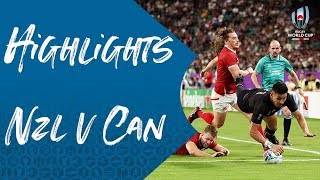 Highlights New Zealand 630 Canada  Rugby World Cup 2019 [upl. by Adaliah]