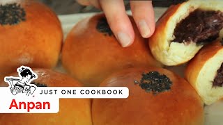 How To Make Anpan Japanese Sweet Red Bean Bun Recipe あんパンの作り方（レシピ） [upl. by Diane-Marie]