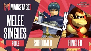 Shroomed vs Ringler  Melee Singles Pools R2  Mainstage 2021  Marth vs Donkey Kong [upl. by Ynohtnaeoj]