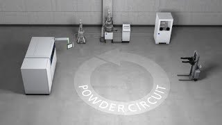 TRUMPF Additive Manufacturing TruPrint  industrial part and powder management [upl. by Gregorius]