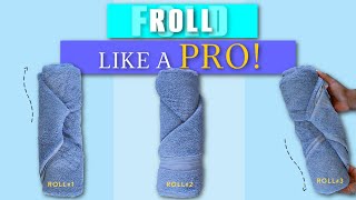 How to Fold ROLL Bath Towels Like a Pro  Judi the Organizer [upl. by Fredella]