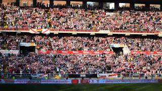 Espectacular cántico rayista en el minuto 24  Rayo Vallecano 31 UD Almería [upl. by Aicinod]