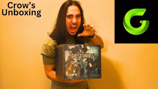 Crows unboxing Destinies Witchwood Gamefound unboxing [upl. by Burhans824]