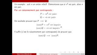 Raisonnement par contraposée [upl. by Daly492]