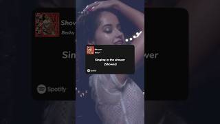 Becky G Shower  Lyrics [upl. by Neyu]