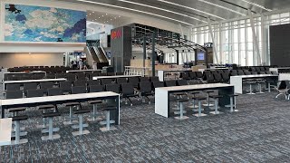 Charlotte airport concourse expansion adds 10 new gates Wright Brothers exhibit [upl. by Eehsar]