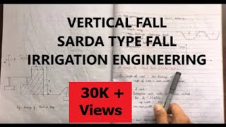 Sarda Type Fall Vertical Fall Design  Regulating Structures  Irrigation Engineering IOE TU [upl. by Fuld]