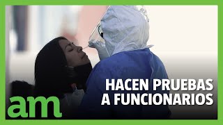 Hacen prueba de CORONAVIRUS en la VELARIA de la FERIA [upl. by Hoffert]