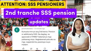 ✅2nd tranche SSS pension updates paglilinaw sa katanungan [upl. by Gilmore]