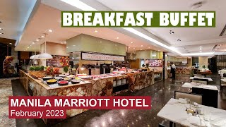 Breakfast Buffet at Manila Marriott Hotel  Hotel Buffet 🇵🇭 [upl. by Yornek294]