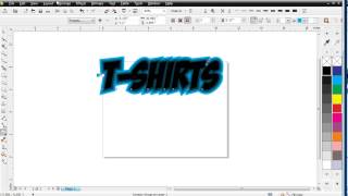 Make Money Screen Printing  CorelDraw Text Effects Part 1 [upl. by Anaerdna]