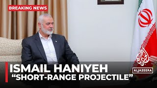 Haniyeh killed by ‘shortrange projectile’ fired from outside home IRGC [upl. by Kcirreg]