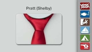 Pratt Necktie Knot  How to Tie a Pratt Shelby Knot [upl. by Yeloc]