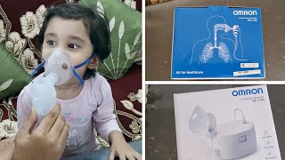 How to use a Nebulizer  Are Nebulizers safe for kids Nebulizer for baby  OMRON Nebulizer machine [upl. by Renmus]