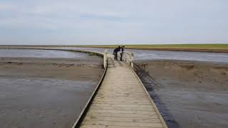 ✔ LANGWARDER GRODEN ☆ Nordsee Halbinsel Butjadingen ☆ Nähe Fedderwardersiel Burhave 2017 [upl. by Ardnovahs]