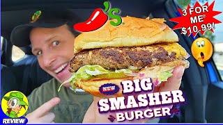 Chilis® Big Smasher Burger Review 👊💥🍔 3 For Me® Menu For The Win 🤔 Peep THIS Out 🕵️‍♂️ [upl. by Taub151]