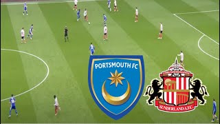 Portsmouth FC 13 Sunderland AFC Highlights  20242025 [upl. by Eenafets333]