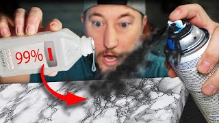 INSANE Spray Paint and Alcohol Trick [upl. by Aisayn237]