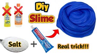 No glue No borax Toothpaste slime  Diy toothpaste slime  How to make slime with toothpaste [upl. by Ernaline]