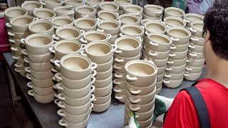 Wonderful Traditional Earthenware Pot Mass Production Process Korean Ceramics Factory [upl. by Ociredef]