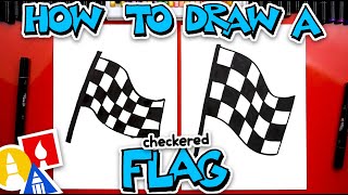 How To Draw A Checkered Flag [upl. by Hoisch]