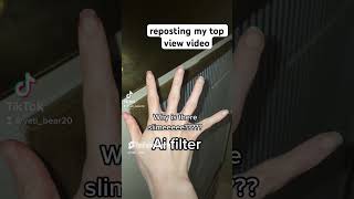 Ai filter on hands most view repost [upl. by Karney]