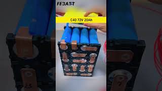 Replace motorcycle leadacid batteries with lithium batteries  C40 72V battery packlithiumbattery [upl. by Peggir]