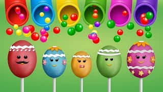 Easter Eggs Cake Pop Finger Family Rhyme  Easter Finger Family Songs [upl. by Lindsy574]