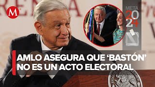 AMLO impugna acuerdo del INE que ordena borrar publicaciones sobre ‘bastón de mando’ [upl. by Lehcsreh]