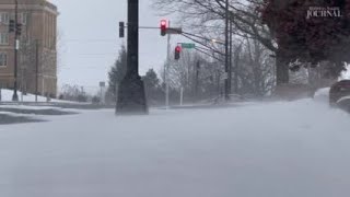 WATCH NOW Snow day in WinstonSalem  Jan 16 2022 [upl. by Ardekan]