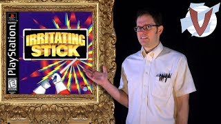 Irritating Stick PS1 AVGN Bad Game Cover Art 13  RUS RVV [upl. by Anilek811]