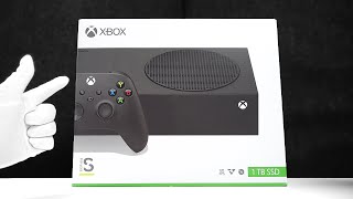 The New Xbox Console Unboxing Series S Carbon Black  Gameplay [upl. by Jandel]