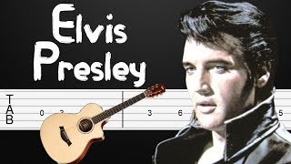 Hound Dog  Elvis Presley Guitar Tabs Guitar Tutorial Guitar Lesson  Solo tab [upl. by Bez]