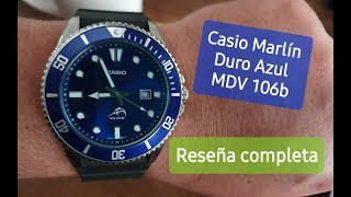 Casio Marlin Azul MDV 106b Reseña completa [upl. by Enyawed]