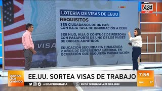 ¿Cómo es el sorteo de visas de trabajo a Estados Unidos I A24 [upl. by Gentes]