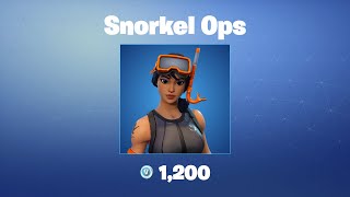 Snorkel Ops  Fortnite OutfitSkin [upl. by Einhpad]