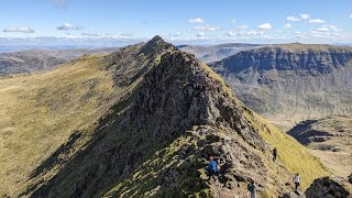 Helvellyn via Striding Edge  7th April 2023 [upl. by Tristam144]