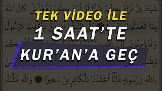 Sadece 1 Video ile 1 Saatte KURANA GEÇ  Kolay ve Pratik Kuran Öğren  Lamelif Kuran [upl. by Aynot]